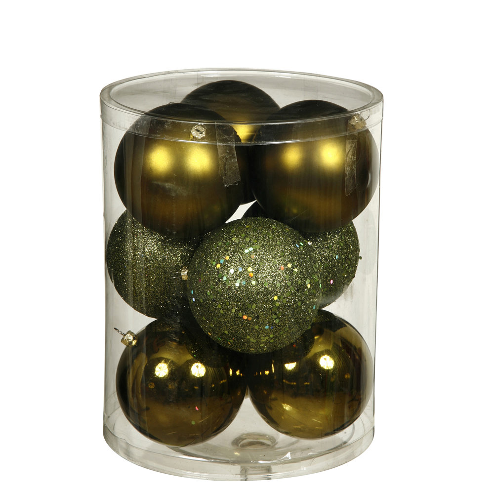 2" Shatterproof Bauble, Olive