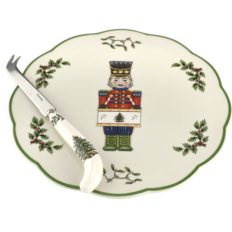 Spode Christmas Tree 2 Piece Serving Set