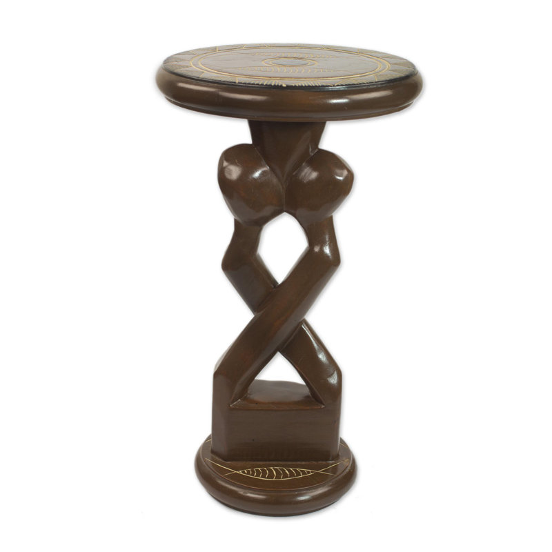 Table de bout en bois Entwined Lovers
