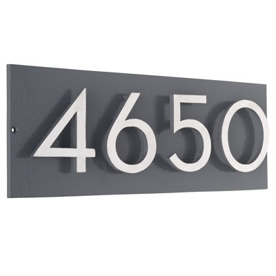 Floating 1-Line Wall Address Plaque