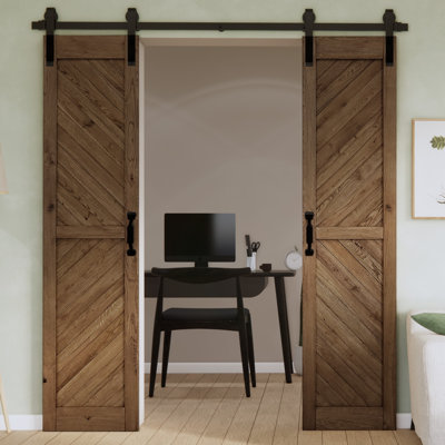 Solid Oak Barn Door Unfinished