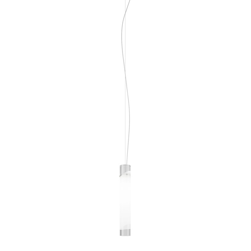 Lio Suspension Crystal White Satin Nickel E26 Ul, 98" H x 3" W x 3" D, Yes, 2700 Kelvins
