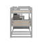 Lit superposé triple double avec escalier double-1505324821