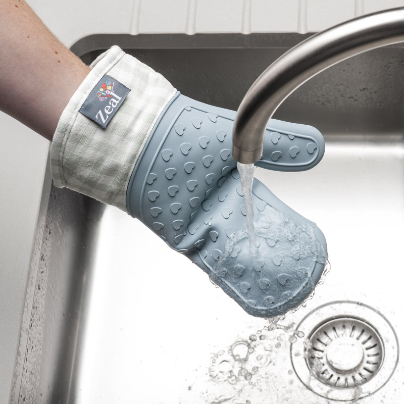 Zeal Cotton Oven Mitt, Duck Egg Blue