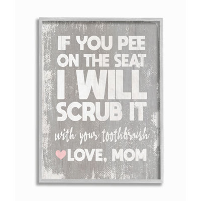 «Pee on Seat», art texturé