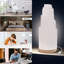 Selenite Crystal Lamp 20cm, with Wooden Base & USB Charging Cable For Healing