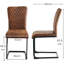 Modern Upholstered Faux Leather Armless Dining Chair-1335615240