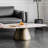 Simple creative rock plate coffee table