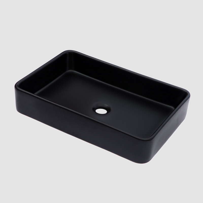 Lavabo de salle de bain rectangulaire en céramique 16 "Go Peak Track