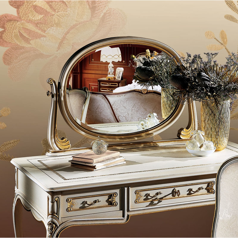 Miroir de maquillage/rasage traditionnel