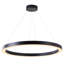 Lustre halo 1 lumière DEL noir mat-24136333