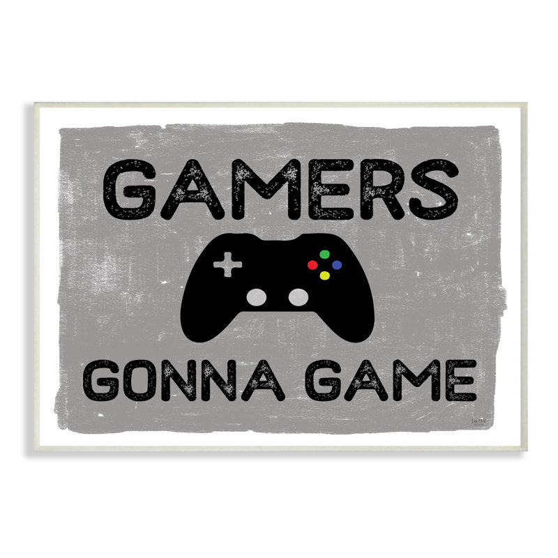 Moteurs de jeu Gamers Gonna, Plaque murale, H 10 po x l 15 po x P 0,5 po