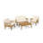 ANNISA CHAT SET_LOVESEAT&COFFEE TABLE&2 CLUB CHAIRS