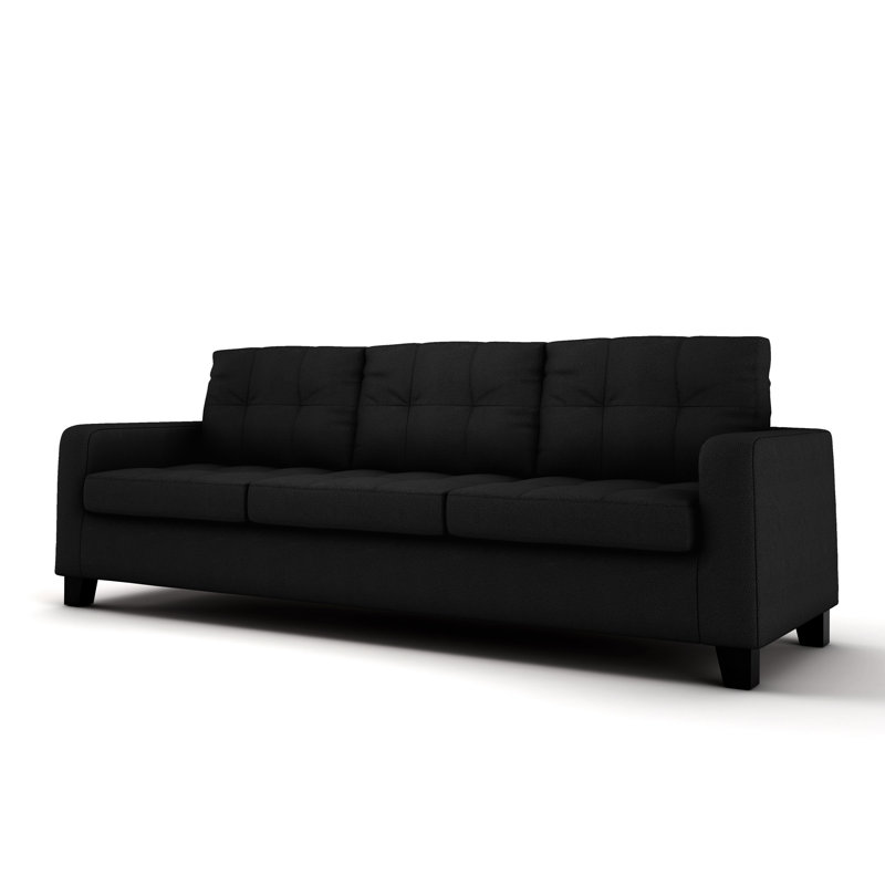 Northville 3 Seater Sofa, Black