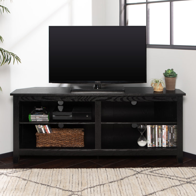 Labady Unfinished TV Stand for TVs up to 58", Black