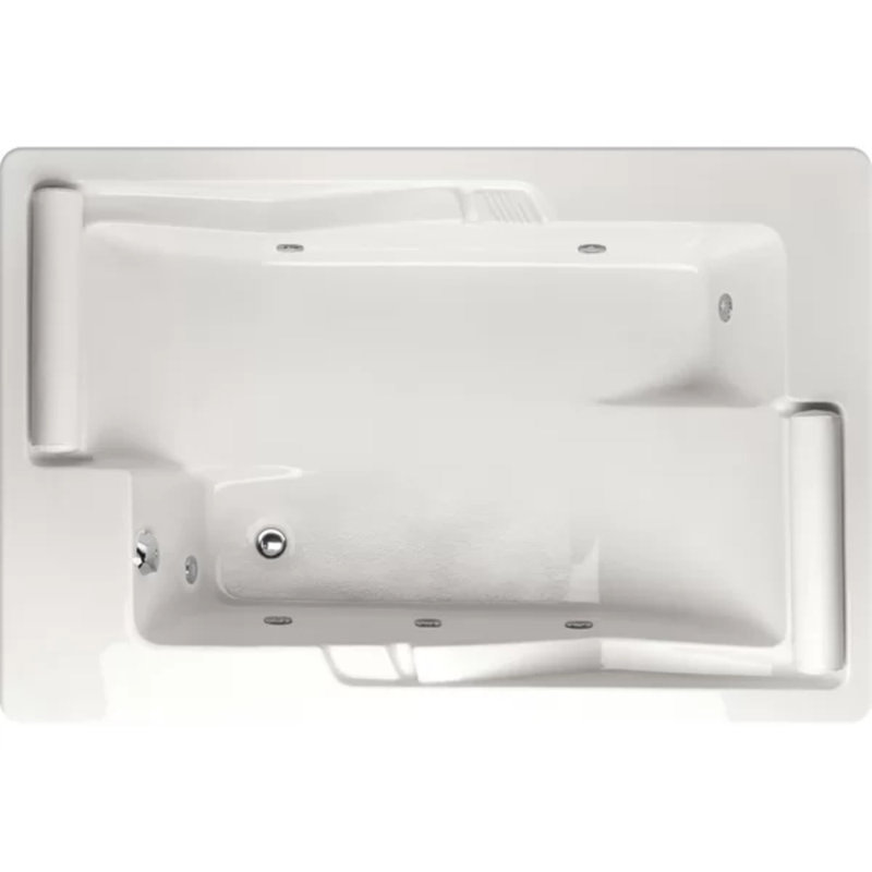 Ashley 72'' L Bathtub, Bone, Matte Black