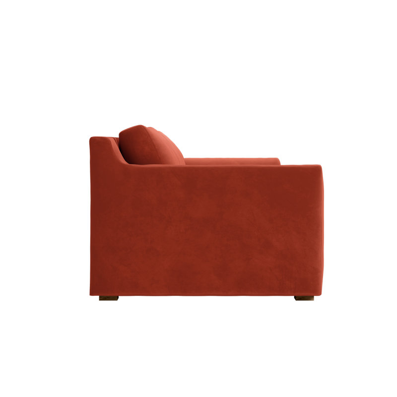 Elevate Sofa 96", Amber Recycled Velvet