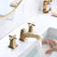 Two Handle Widespread High-Arc Bathroom Faucet With Drain Assembly