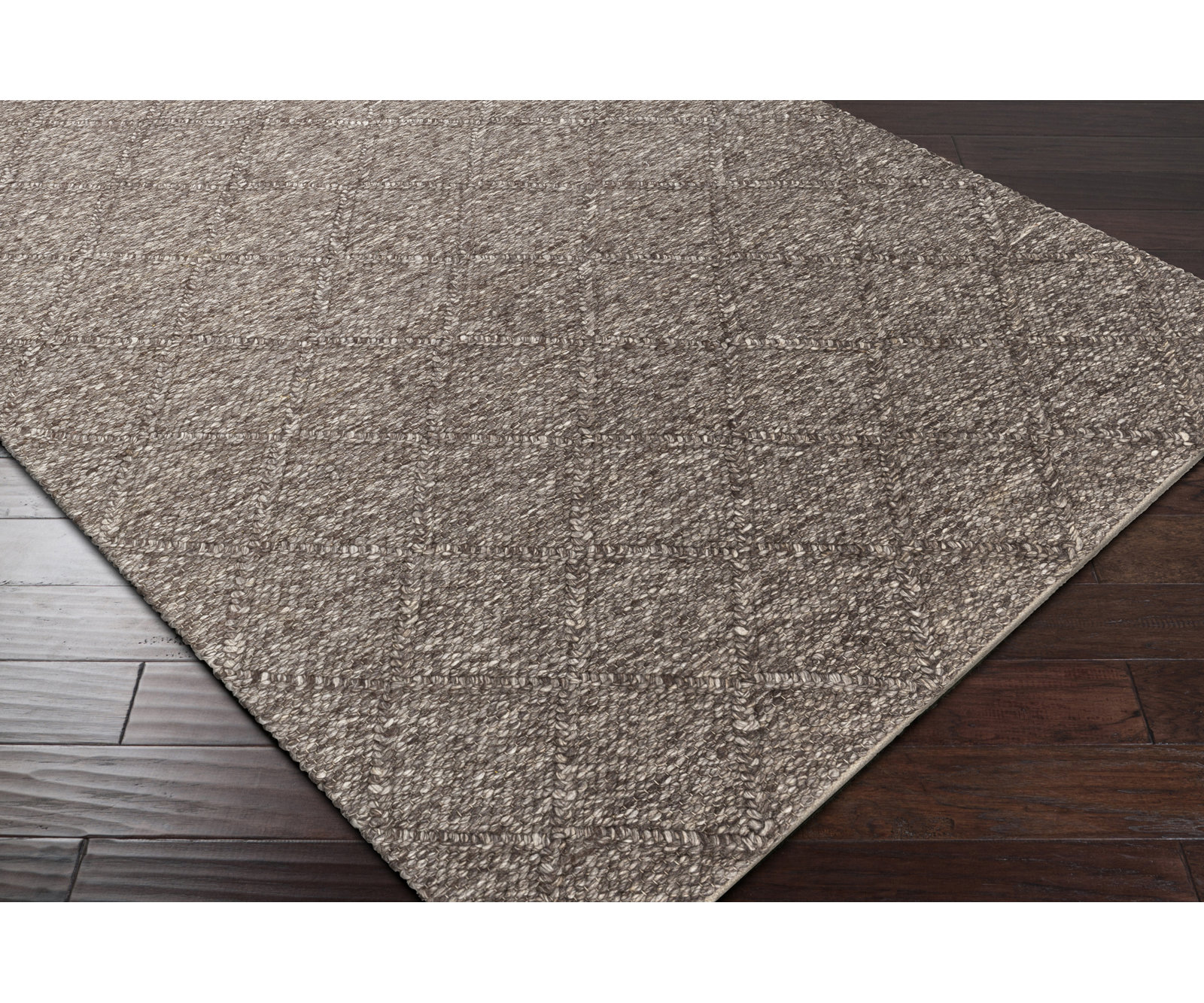 Cream Flatweave Geometric Rug, Rectangle 2' x 3'