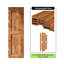 Porte de grange à panneaux en bois peint avec ensemble de quincaillerie d'installation-73160443-73160451