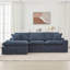 Canapé modulaire Cloud rembourré 107,9 "avec coussin double couche et poches latérales, canapé modulaire à combinaison libre-450939129