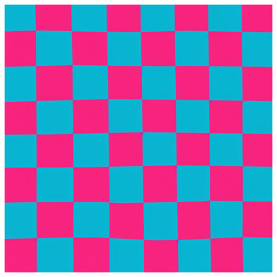 Toile tendue à carreaux rose et bleu avec plusieurs formats