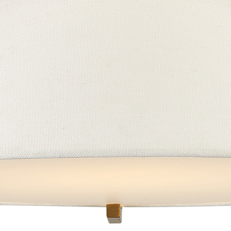 Calla 1 - Light Simple Cone LED Flush Mount, Brushed Bronze, 7.5" H x 20" W x 20" D