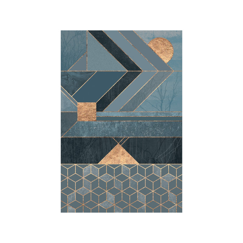 « scandinavie blue » par elisabeth fredriksson-impression sur image, H 48 po x l 32 po x P 1,5 po, Toile tendue