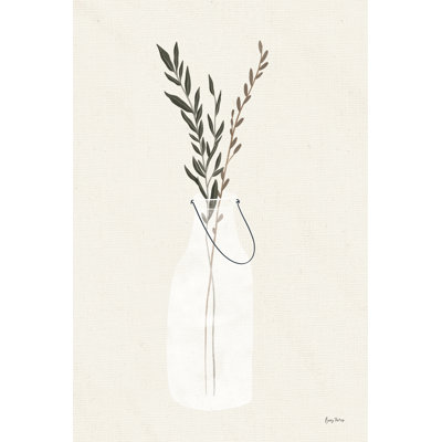 Natural Vessels II Linen by Becky Thorns - 1 Piece Wrapped Canvas Wall Art