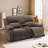 68" Wide Fabric Manual Reclining Loveseat Sofa, 2-seater Recliner Couch With Storage & Cup Holder-2109446208