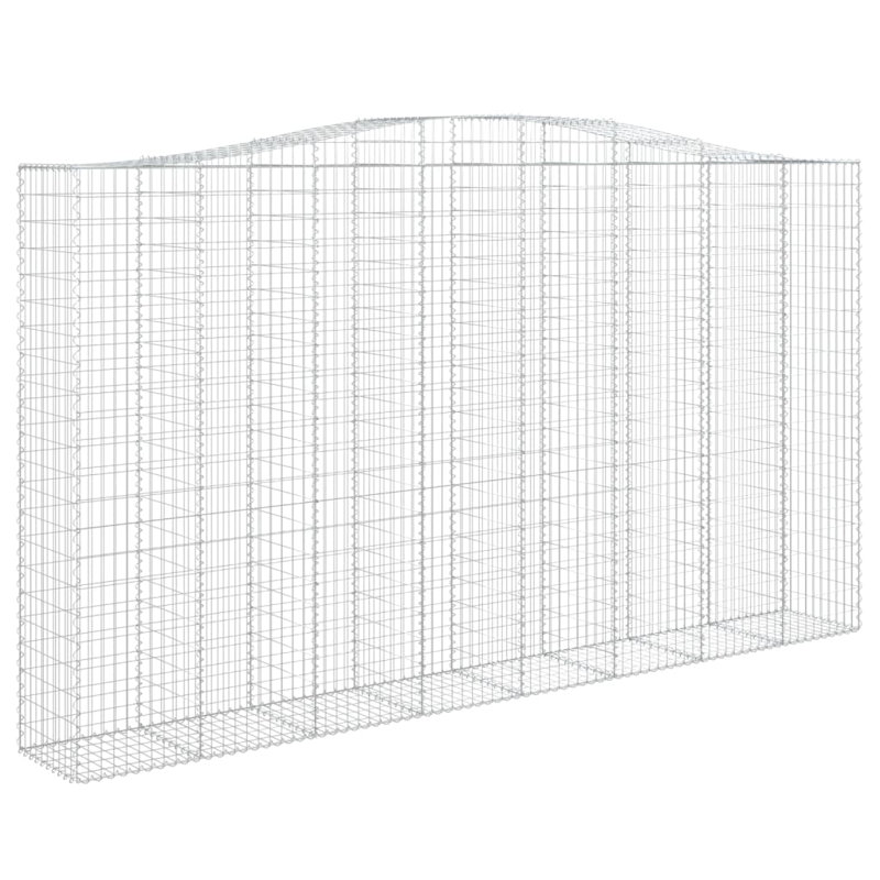 Galvanised Iron Border Fencing, 240cm H x 400cm W x 50cm D