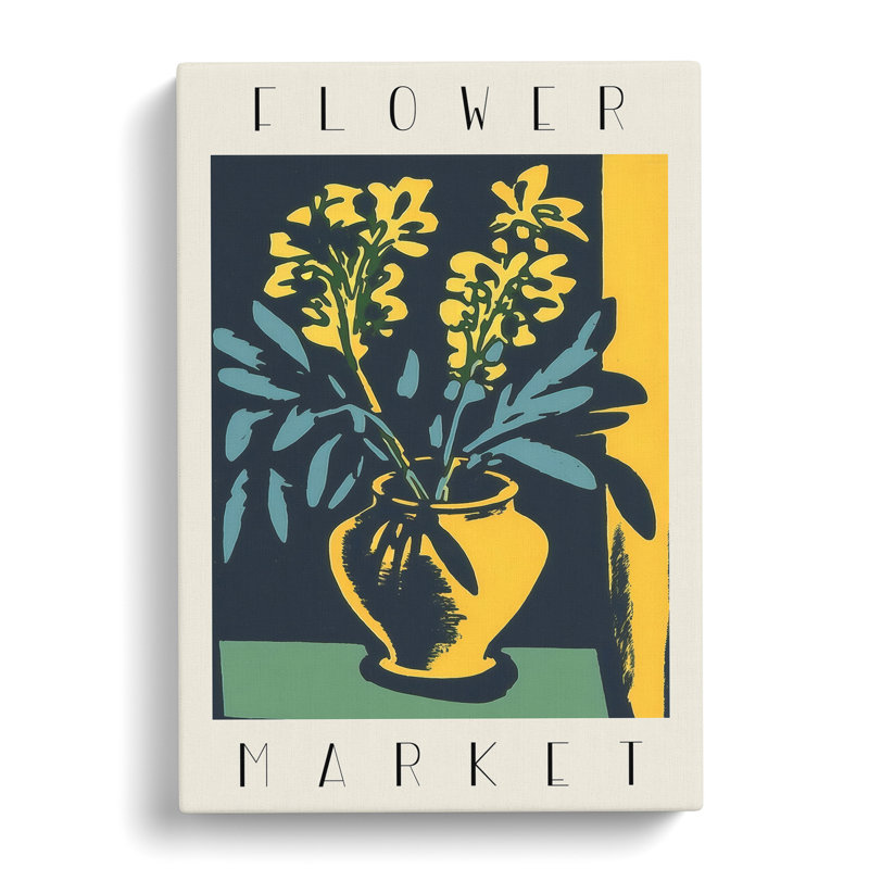 XMKTMKT-235 Flower Market Exhibition Advertisement No.5 - Wrapped Canvas