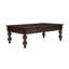 Table basse de style espresso vintage rectangulaire en bois avec tiroir de rangement, table basse de style campagnard