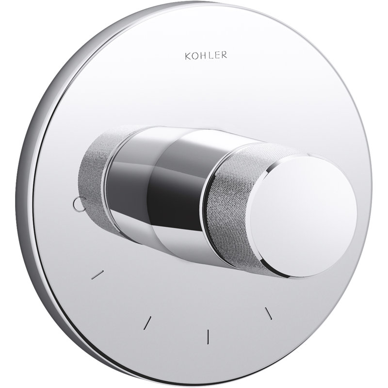 Components Thermostatic Valve Trim With Oyl Handle, Polished Chrome