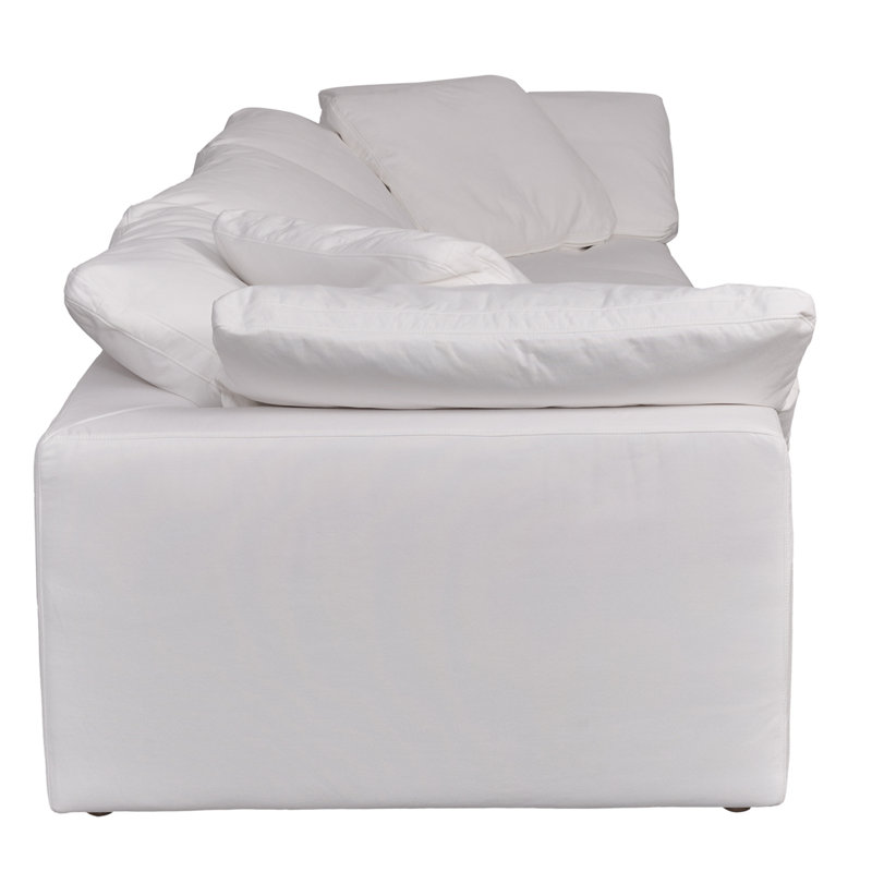 3 - Piece Upholstered Chaise Sectional, White Livesmart®