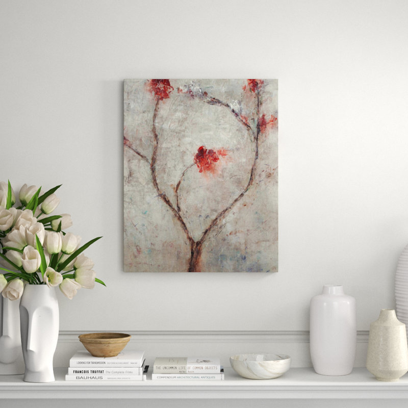 Mystic Bloom Painting by Chelsea Art Studio, Glass Coat, 50" H x 40" W x 1.5" D