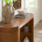 Aaric Modern Easy Assembly Oak Veneer 48" Console Table with Column Legs and Storage-1497175456