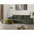 2-Piece 113" L Shaped Compression Couch, Corduroy Modular Sectional Sofa With Ottoman Living Room Set-1153974581