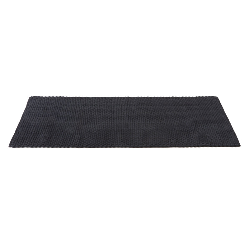 Solid Colour Cotton Area Rug, Rectangle 60 x 90cm