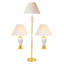 Ensemble de lampes en céramique 3 pièces, lampes sur pied et de table