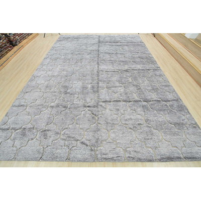 Tapis marocain à treillis haute Nelcy 10 pi 3 po x 13 pi 9 po Nelcy