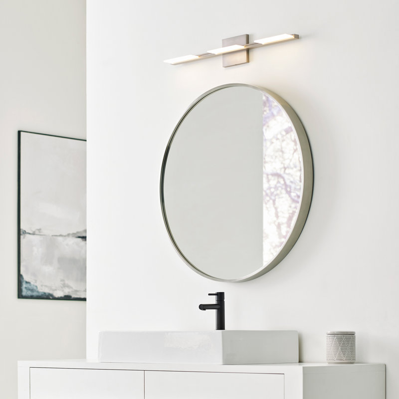 Tris 3 - Light LED Vanity Light, Satin Nikel