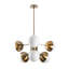 Lustre sphérique Spoutnik à 6 lumières Oakgrove-710624496-710624503
