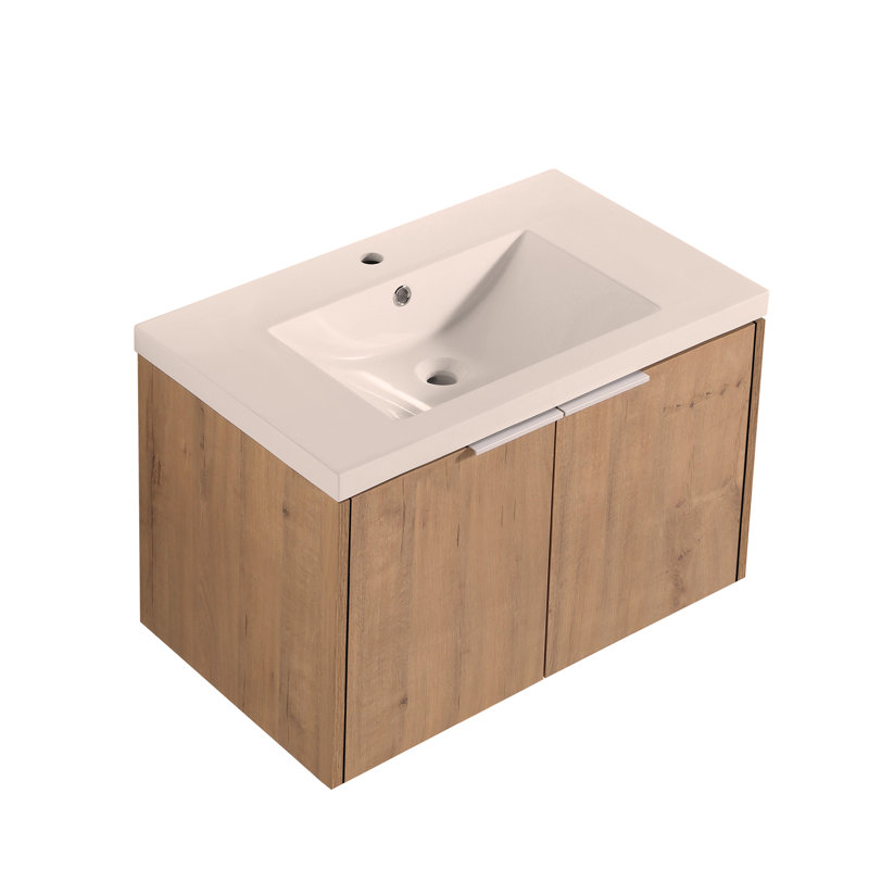 Meuble-lavabo à portes avec lavabo, 30 pouces pour petite salle de bain, 30x18-00630 OMI