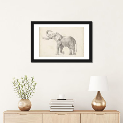 « éléphant sketch i », impression sur toile
