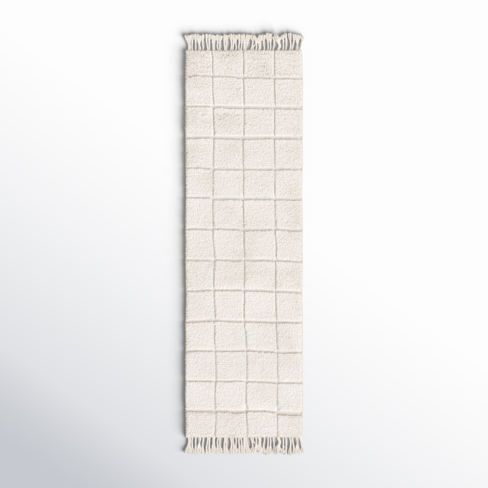 Hand-Woven Geometric Rug, Runner 2'3" x 8'