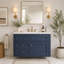 Meuble-lavabo mural 36 po, armoire de rangement flottante avec 2 tiroirs, 1 tiroir basculant, lavabo simple en céramique 3 trous, armoire moderne-2055328744