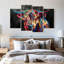 «Colorful Highland Cow», reproduction sur toile-750753020