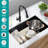 2 Pack Kitchen Sink Mat Drain Pad Protector 10" x 12" Non-Slip Rubber Durable (Beige)