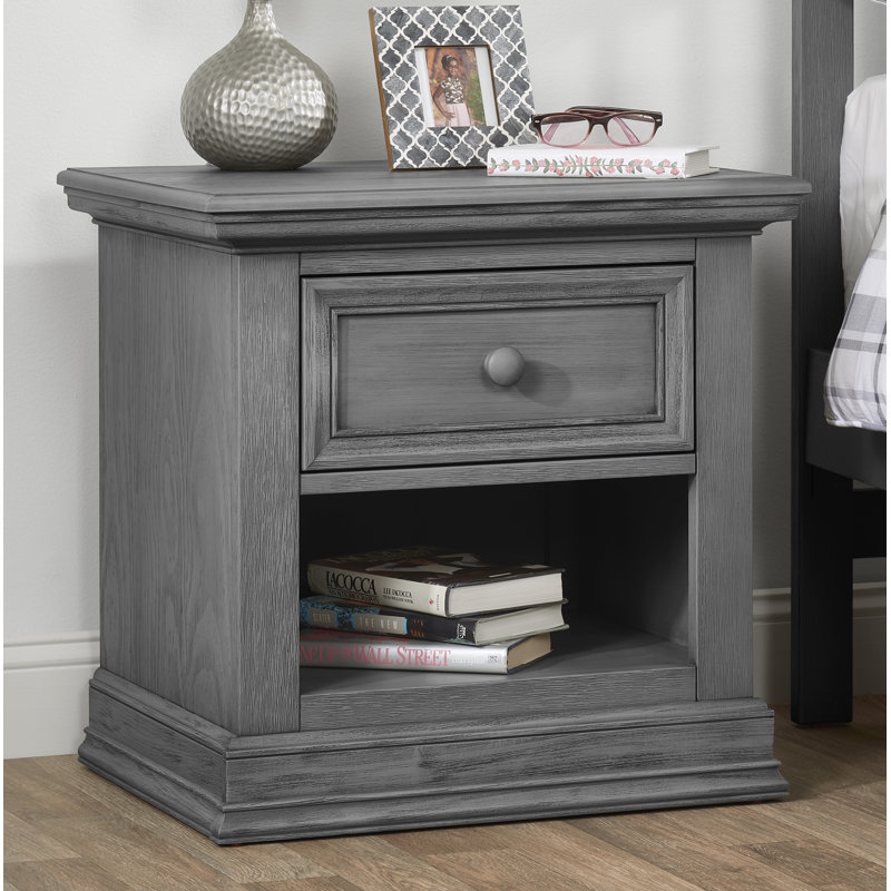 Table de chevet 1 tiroir Oxford Baby Glenbrook, Gris graphite
